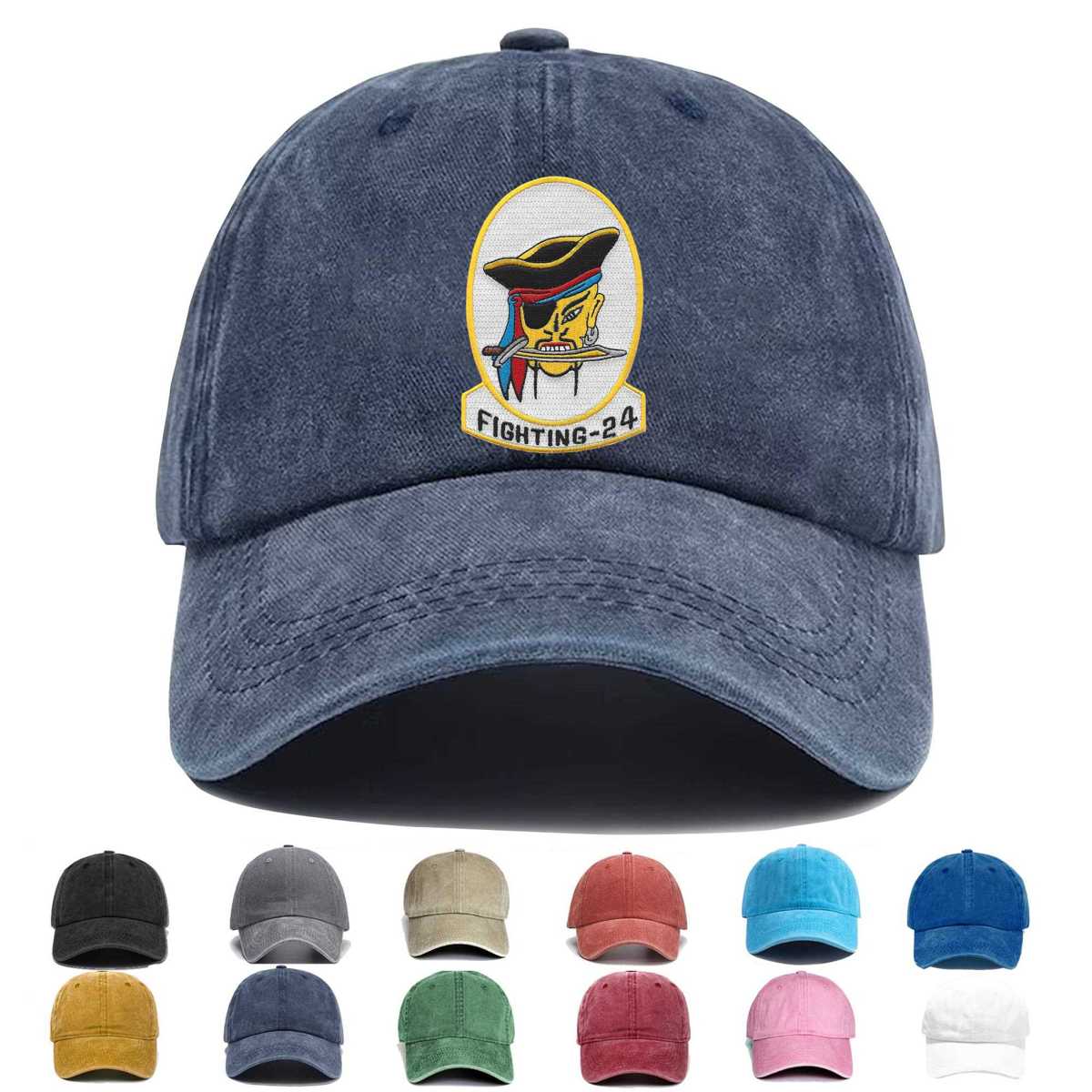 Vf 24 Fighter Squadron Embroidered Hat - Custom Hat