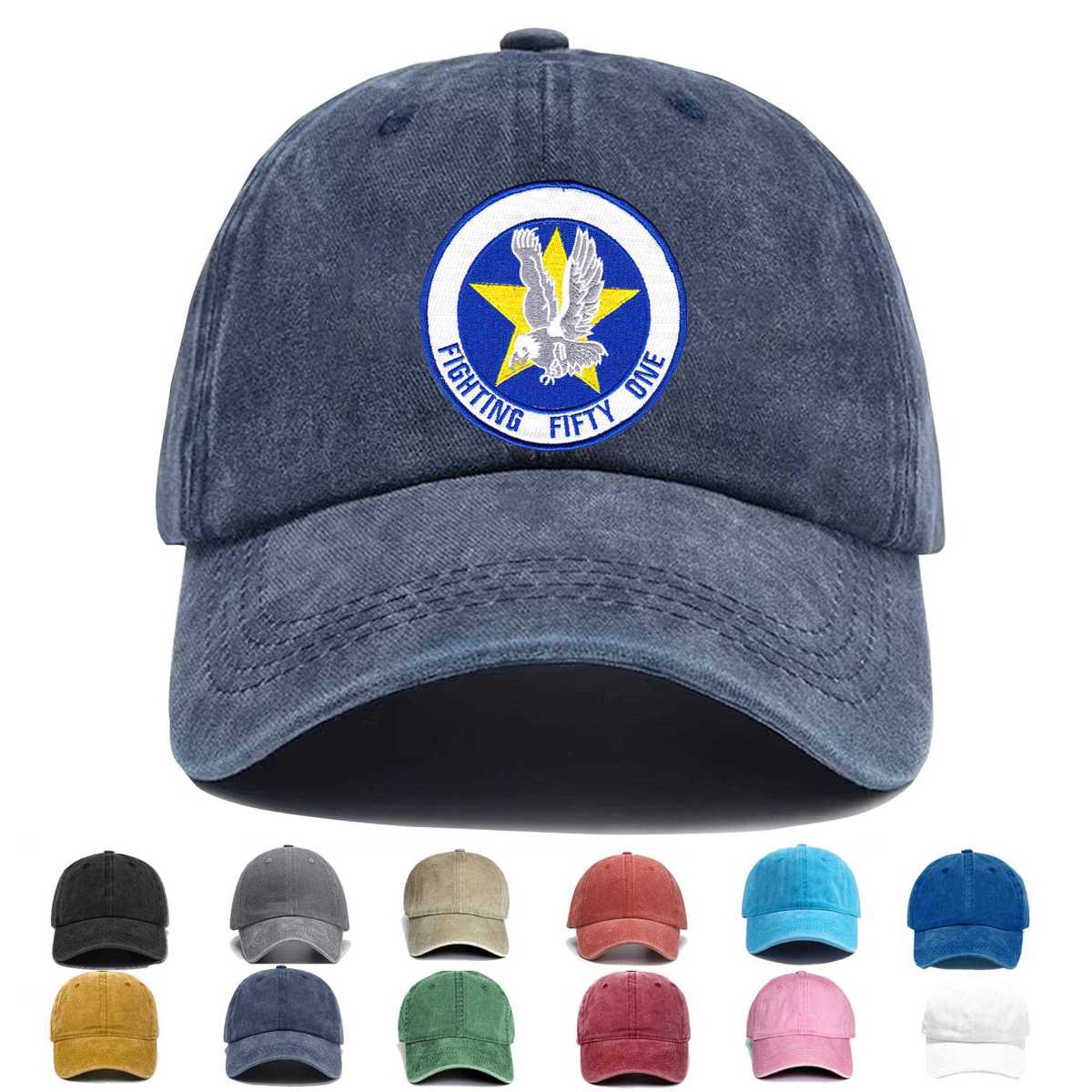 Vf 51 Fighter Squadron Embroidered Hat - Custom Hat