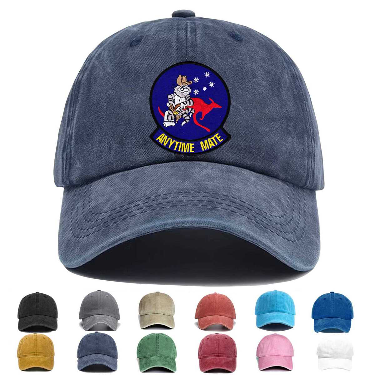 Vf 51 Tomcats Anytime Mate Kangaroo Embroidered Hat - Custom Hat