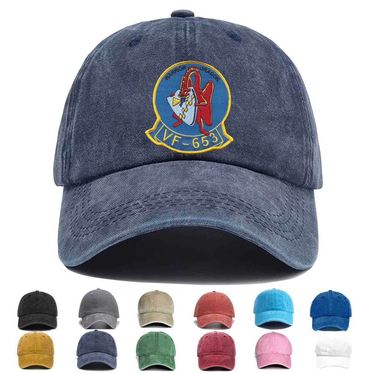 Vf 653 Warrior Dragon Embroidered Hat - Custom Hat