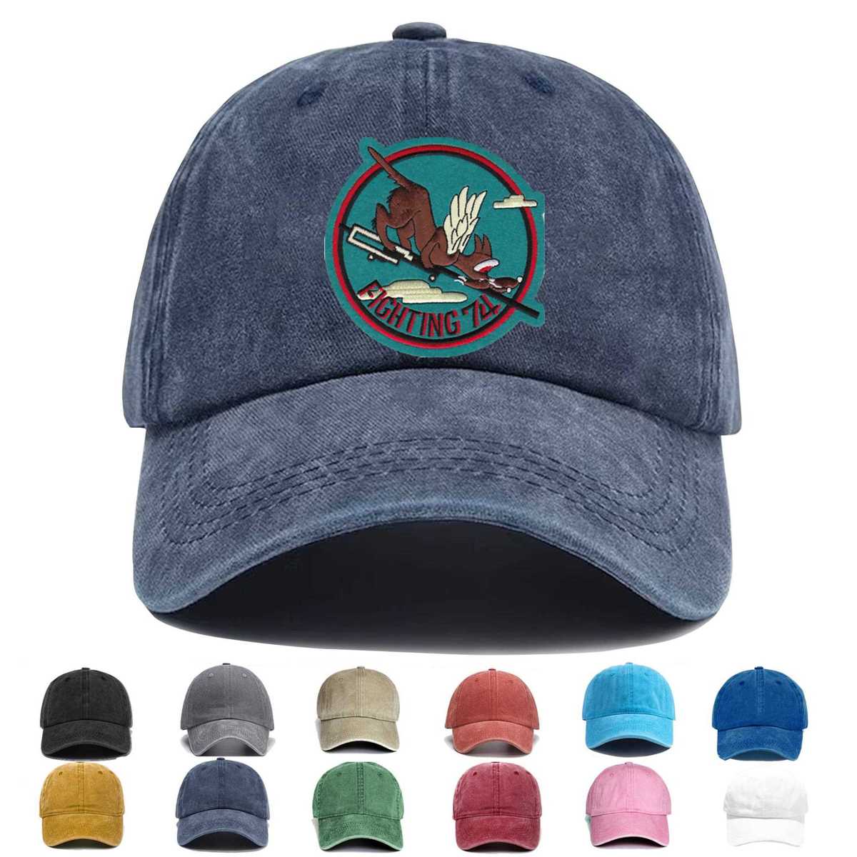 Vf 74 Aviation Fighter Squadron Embroidered Hat - Custom Hat