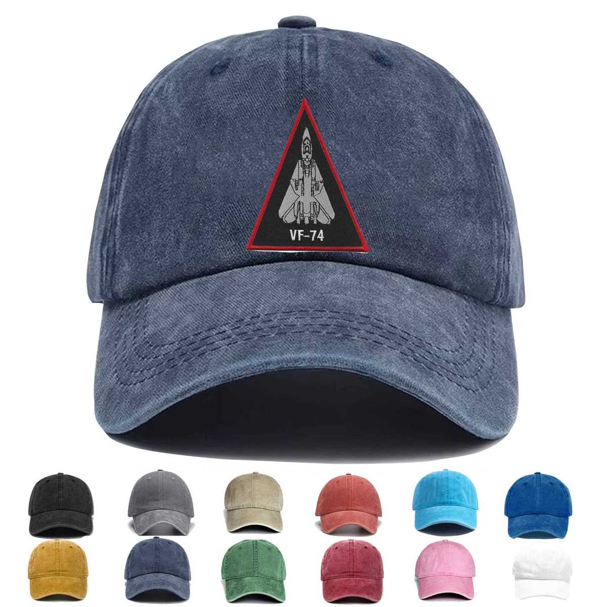 Vf 74 Fighter Squadron F 14 Tomcat Embroidered Hat - Custom Hat