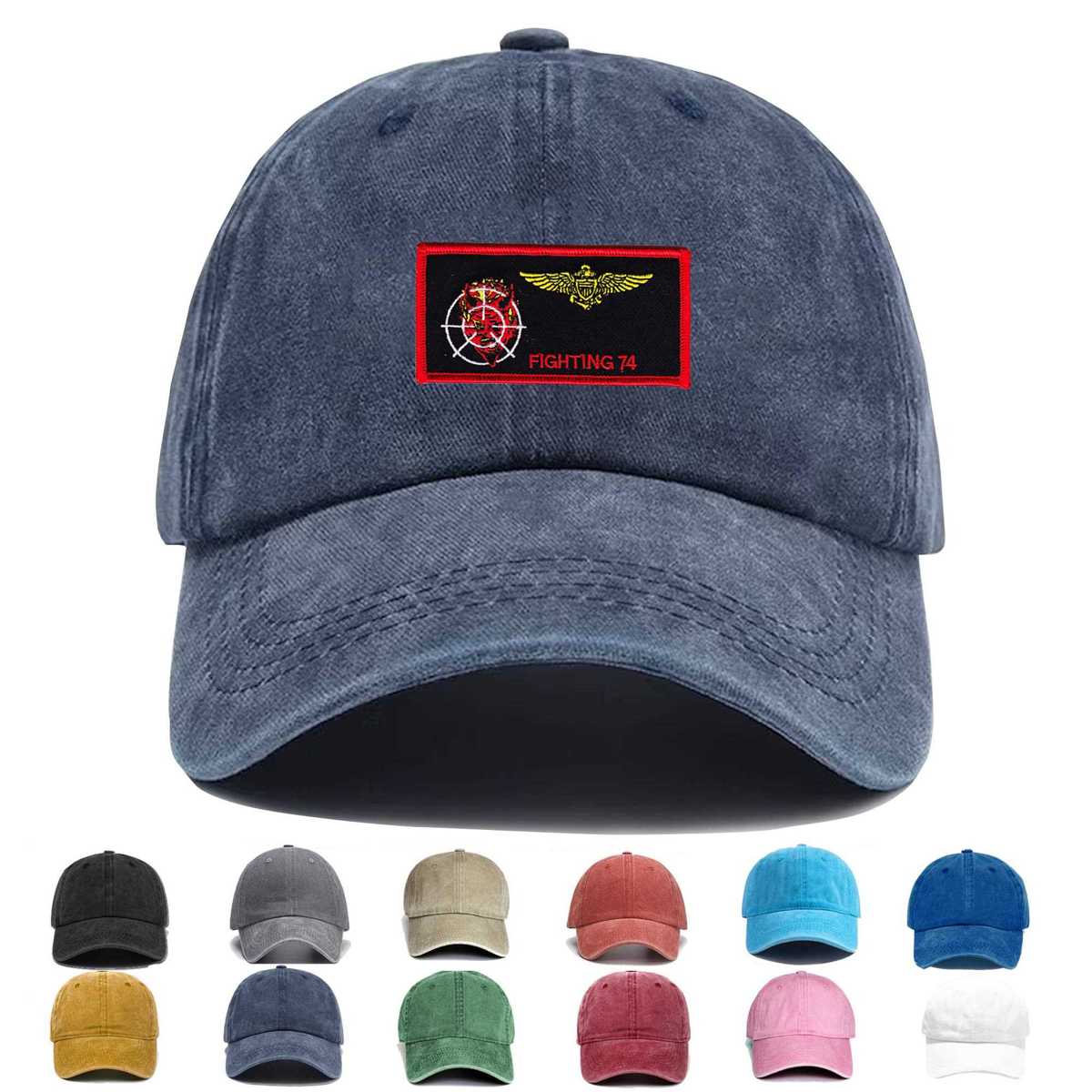 Vf 74 Pilot Name Tag Be Devilers Embroidered Hat - Custom Hat