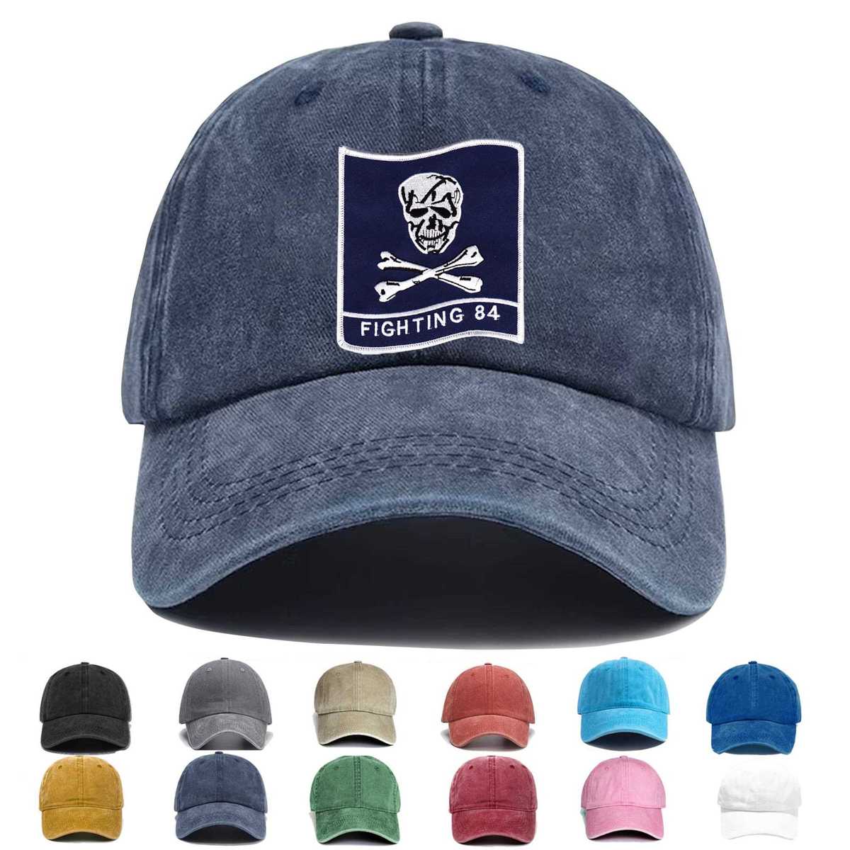 Vf 84 Fighting 84 Jolly Rogers Embroidered Hat - Custom Hat
