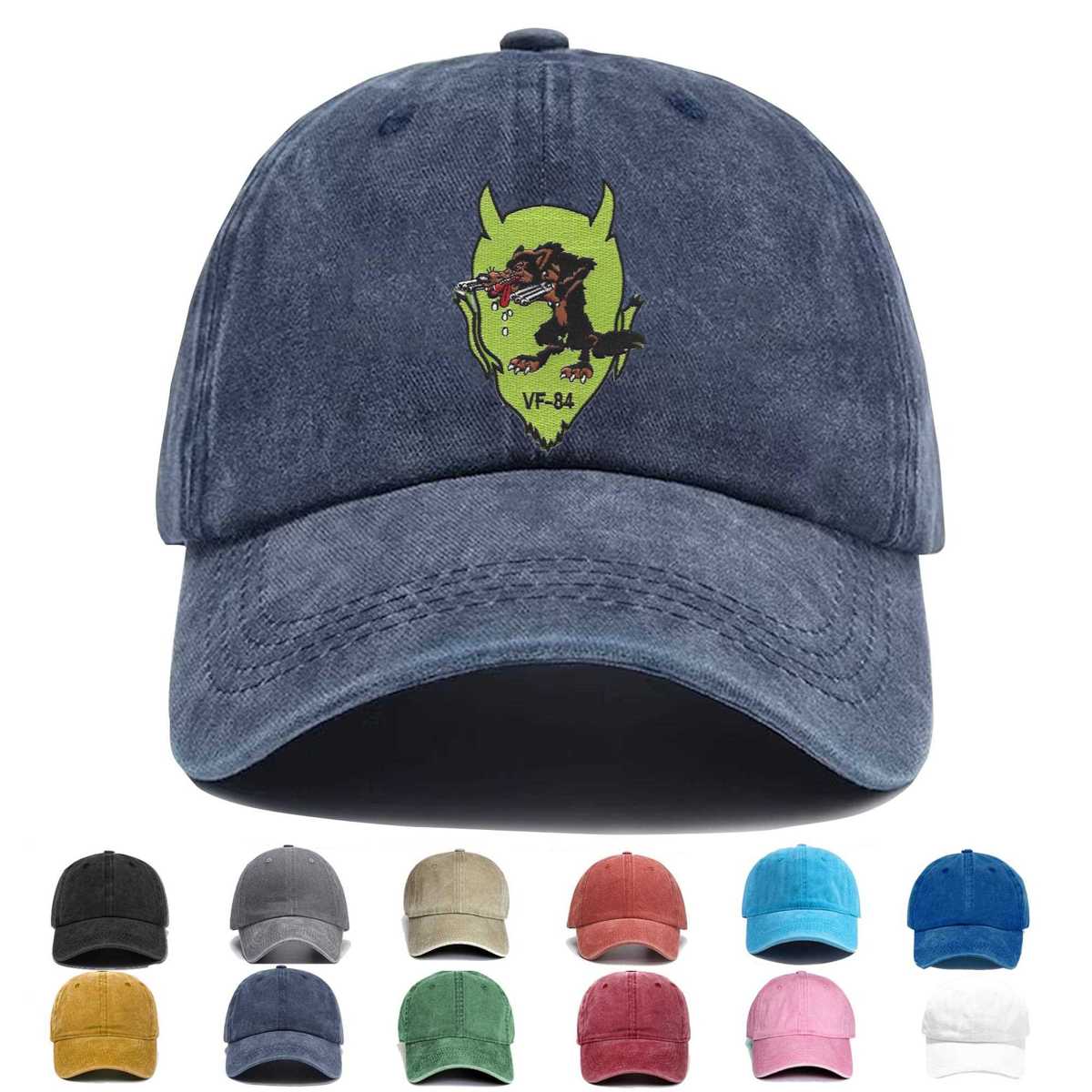 Vf 84 Wwii Fighting Wolves Embroidered Hat - Custom Hat