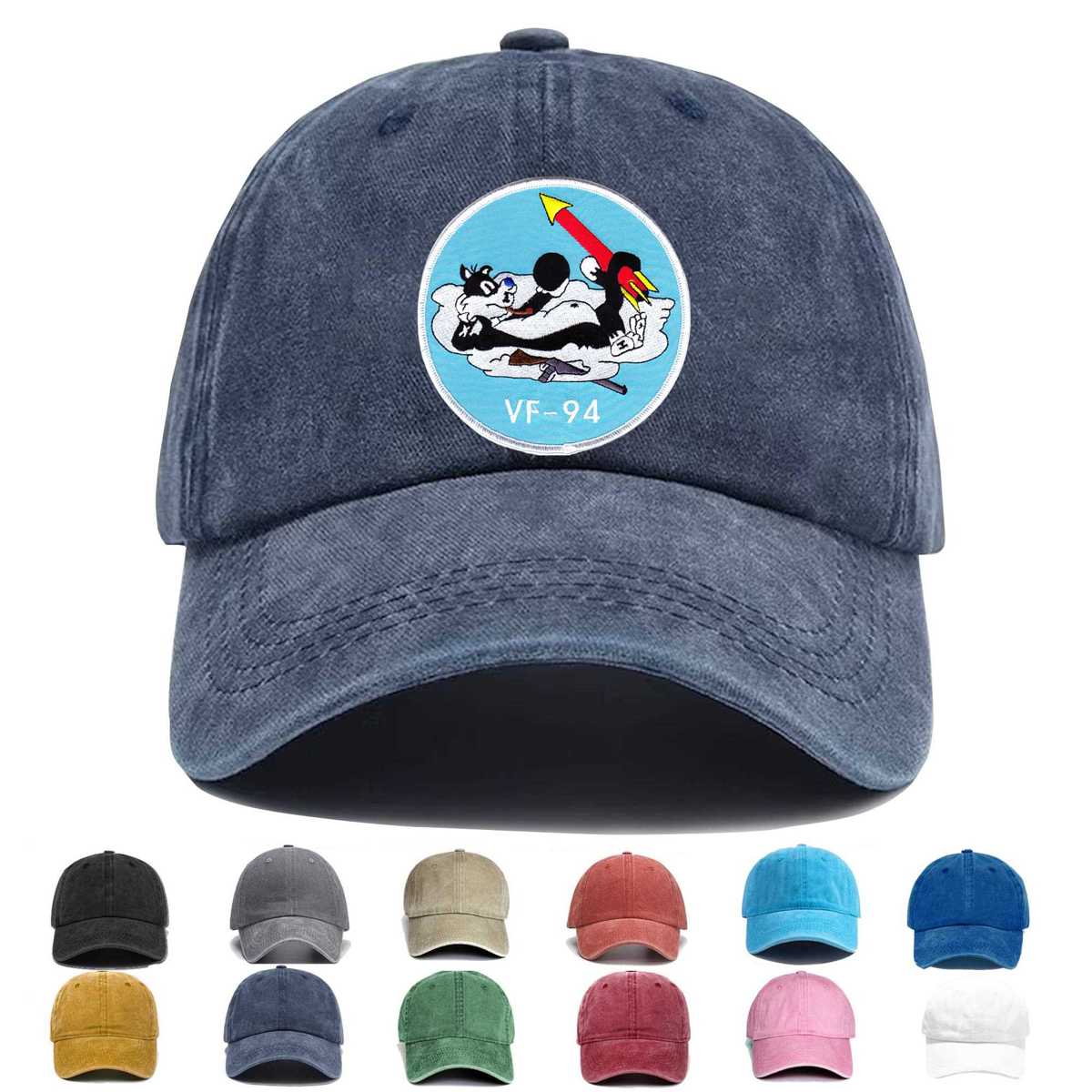 Vf 94 Squadron Ninety Four Embroidered Hat - Custom Hat