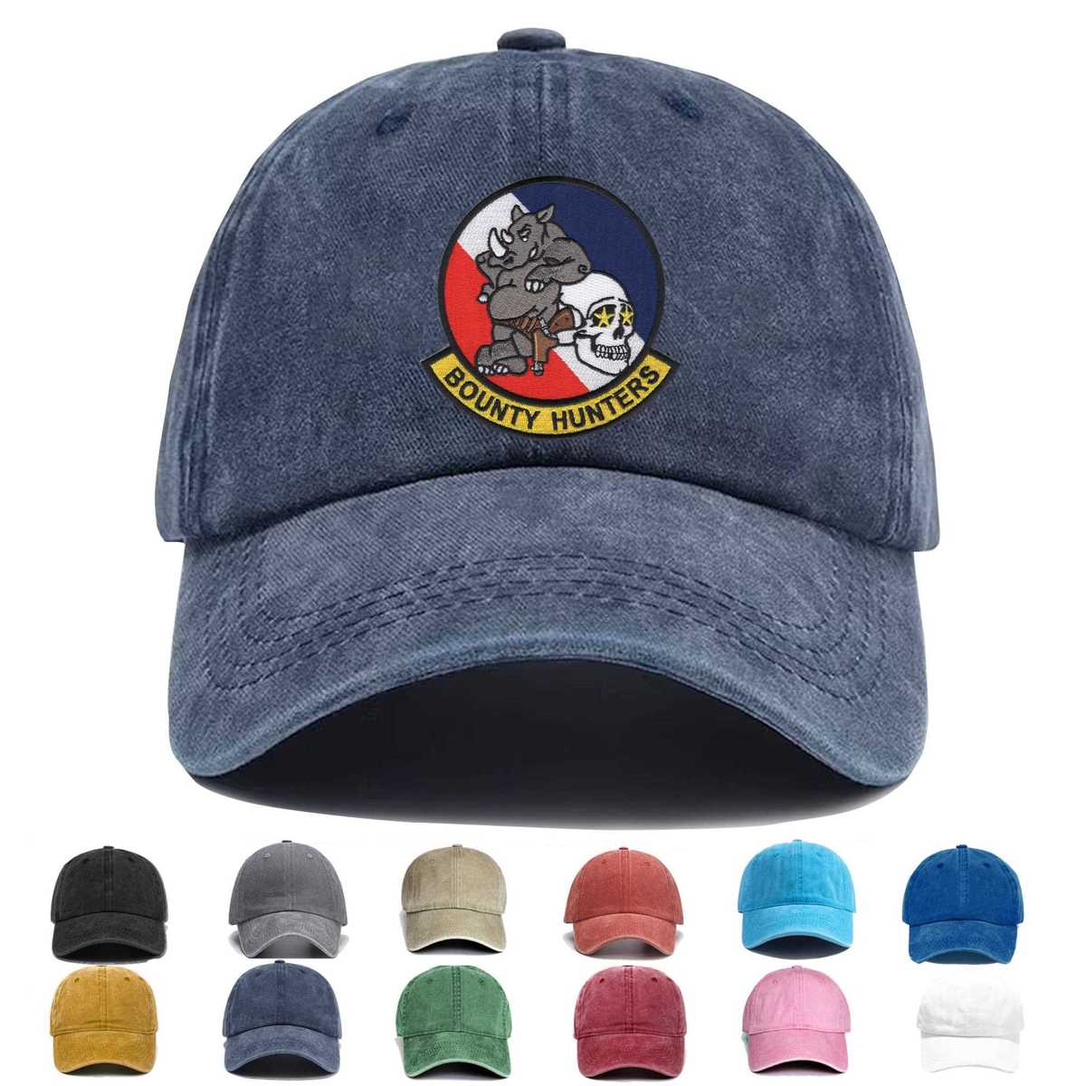 Vfa 2 Bounty Hunters Rhino Strike Fighter Squadron Embroidered Hat - Custom Hat