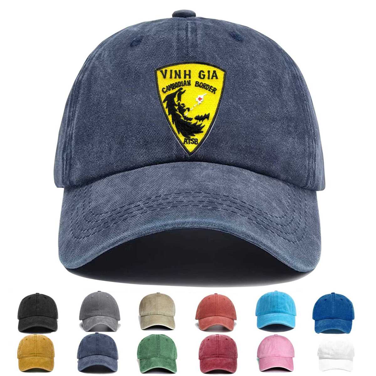 Vinh Gia River Patro Advanced Tactical Support Base Cambodian Border Embroidered Hat - Custom Hat