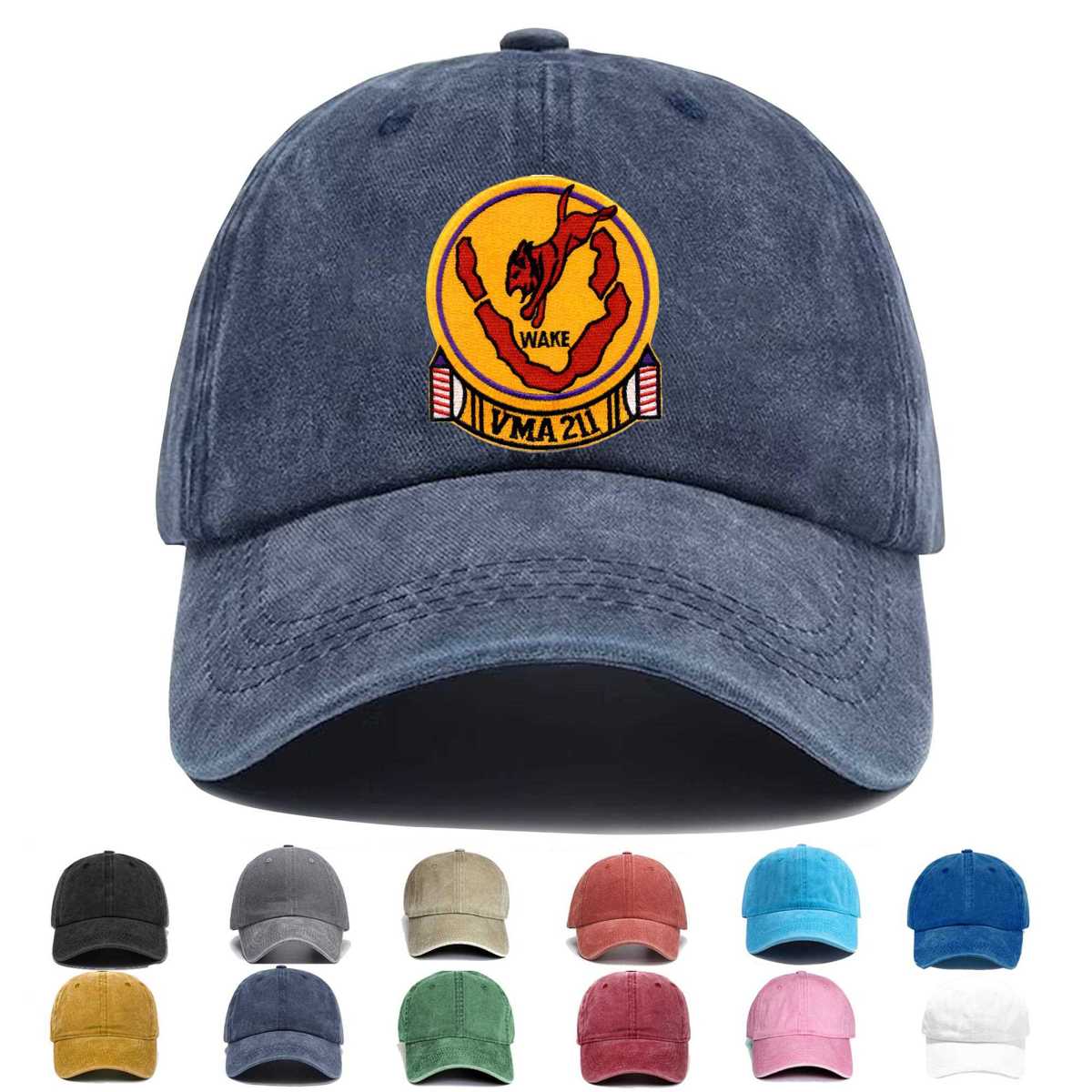 Vma 211 Attack Squadron Two One One Embroidered Hat - Custom Hat