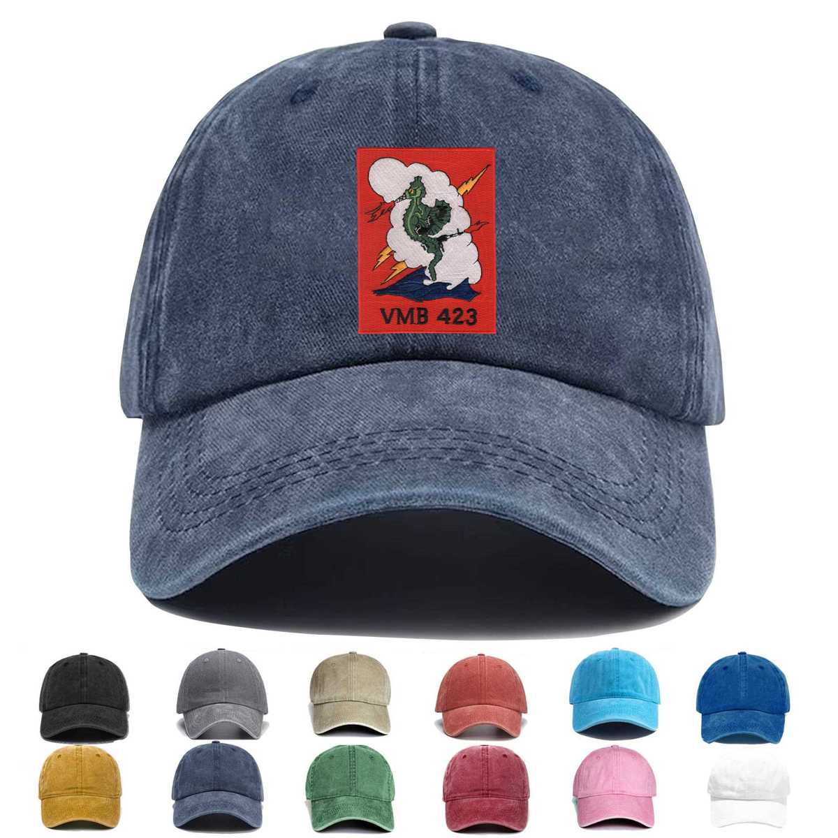 Vmb 423 Seahorse Embroidered Hat - Custom Hat