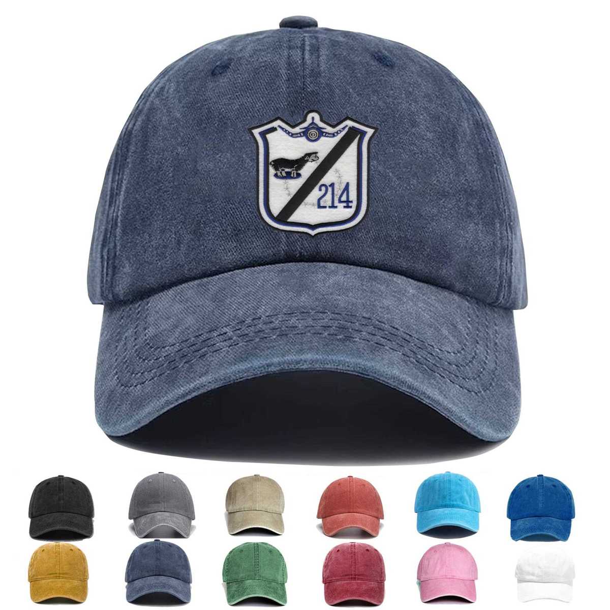 Vmf 214 Fighter Squadron Version B Wwii Embroidered Hat - Custom Hat