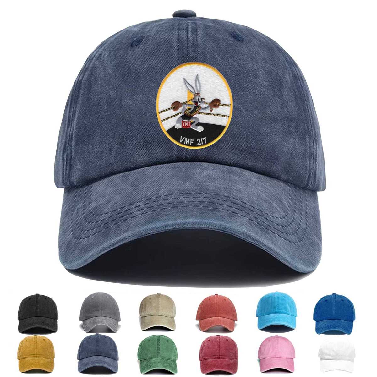 Vmf 217 Fighter Squadron Embroidered Hat - Custom Hat