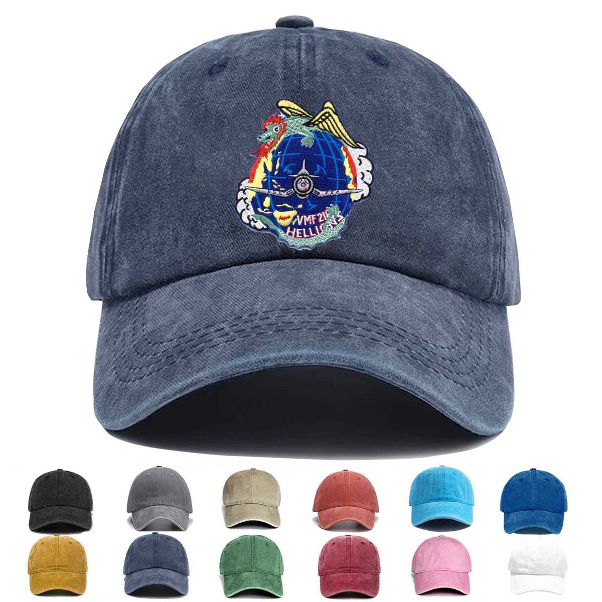 Vmf 218 Hellions Embroidered Hat - Custom Hat