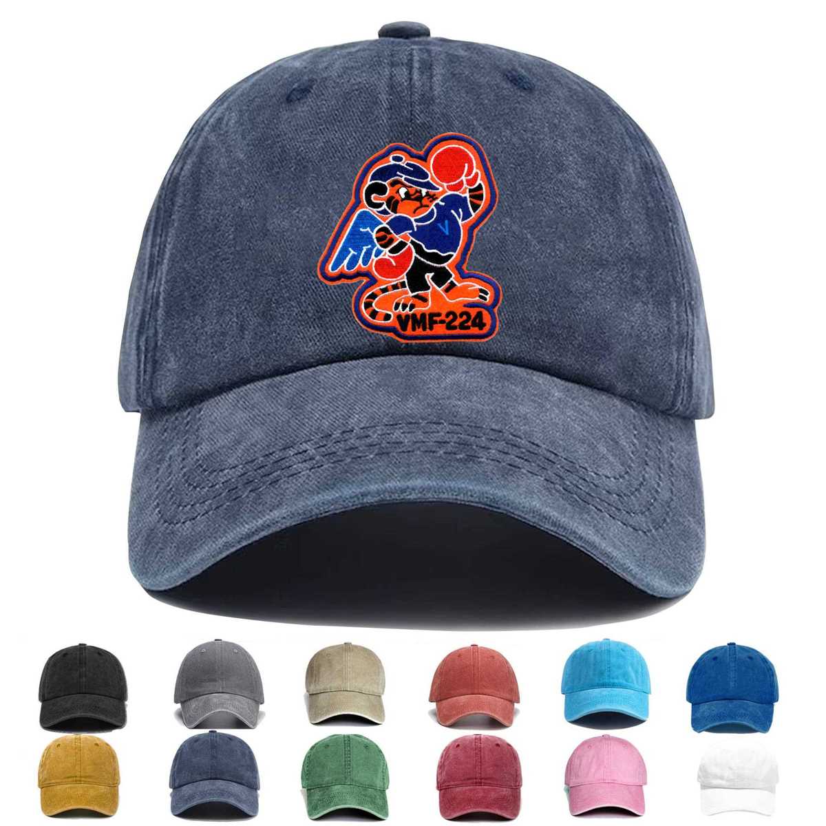 Vmf 224 Fighter Squadron Bengals Embroidered Hat - Custom Hat