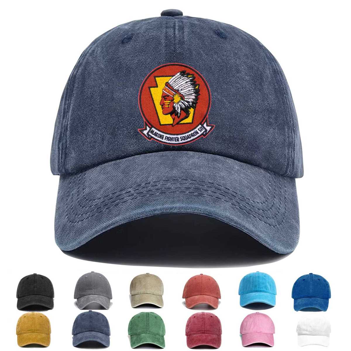 Vmf 511 Fighter Squadron Embroidered Hat - Custom Hat