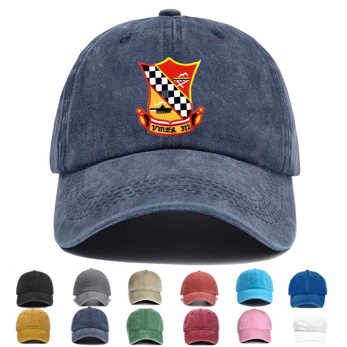 Vmfa 312 Marine Fighter Attack Squadron Embroidered Hat - Custom Hat
