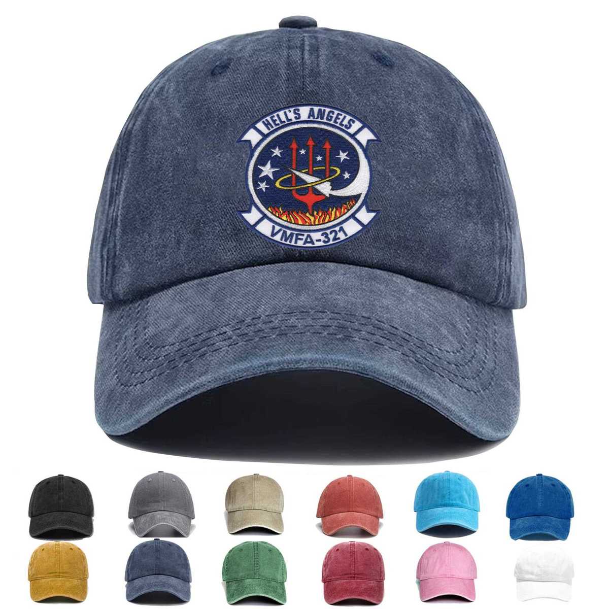 Vmfa 321 Marine Fighter Attack Squadron Embroidered Hat - Custom Hat