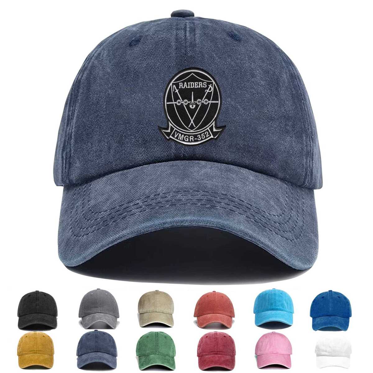 Vmgr 352 Aerial Refueler Transport Squadron Raiders Embroidered Hat - Custom Hat