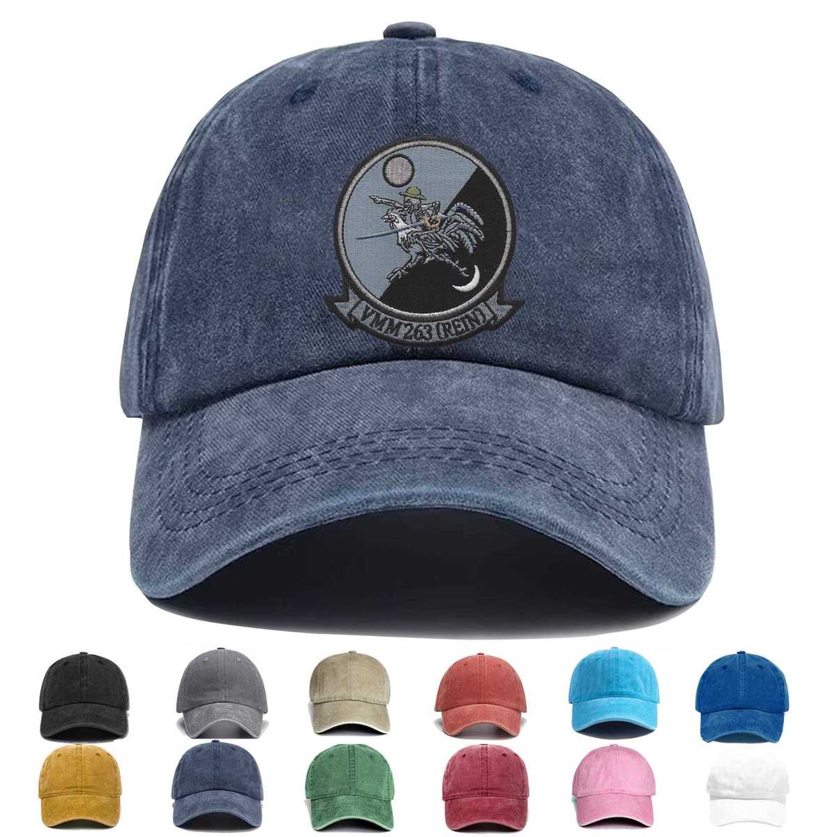 Vmm 263 Medium Tiltrotor Squadron Embroidered Hat - Custom Hat