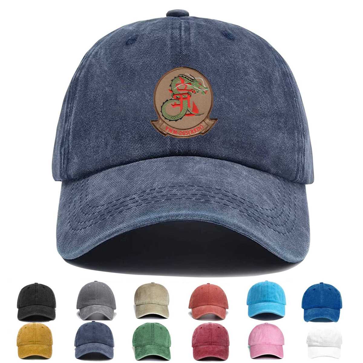Vmm 265 Marine Medium Tiltrotor Squadron Rein Embroidered Hat - Custom Hat