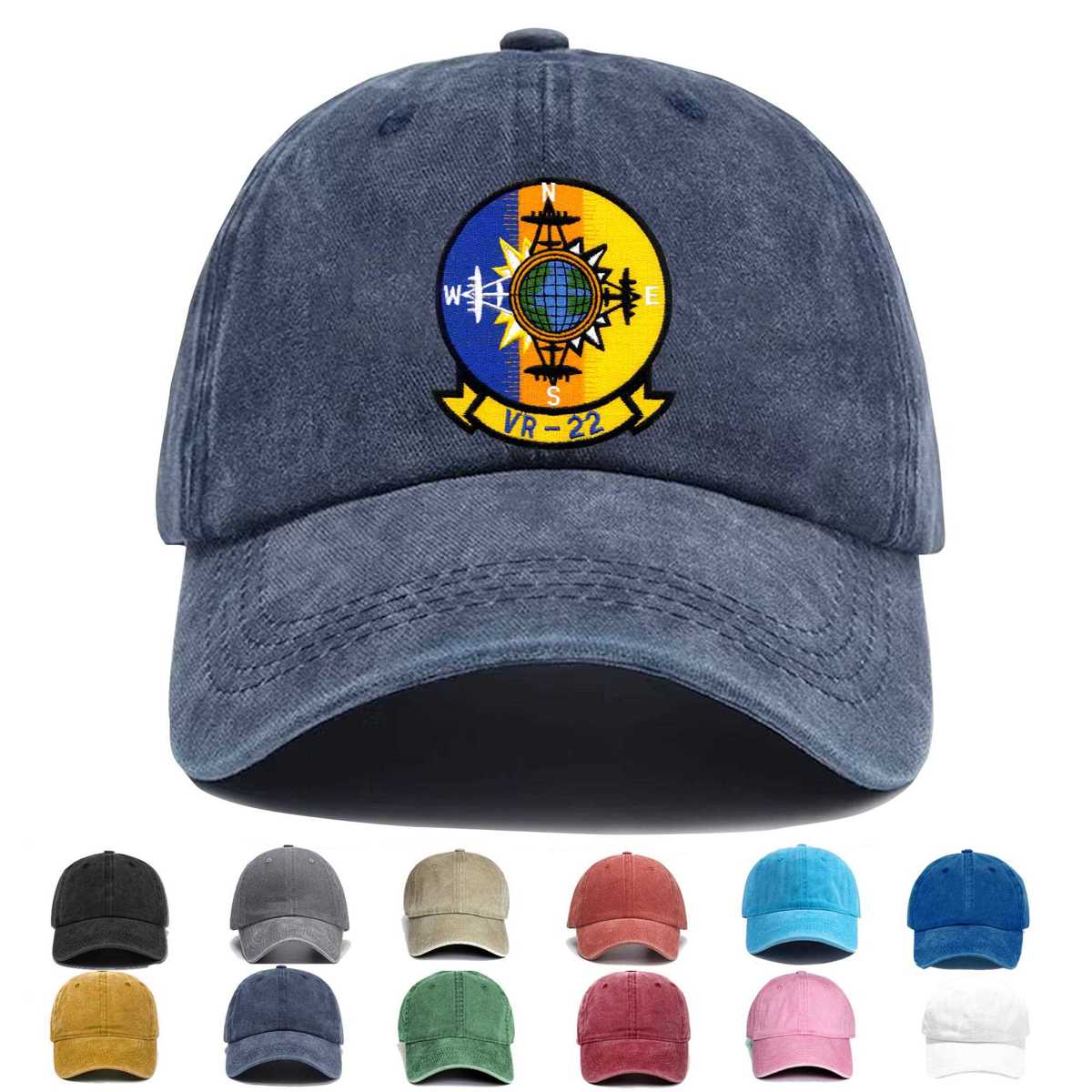 Vr 22 Air Transportation Squadron Twenty Two Embroidered Hat - Custom Hat