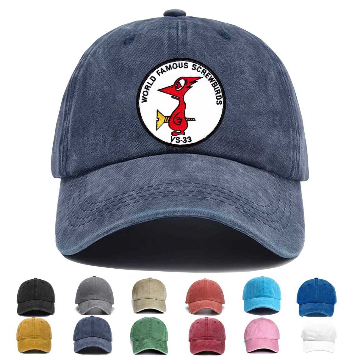 Vs 33 World Famous Screwbirds Embroidered Hat - Custom Hat