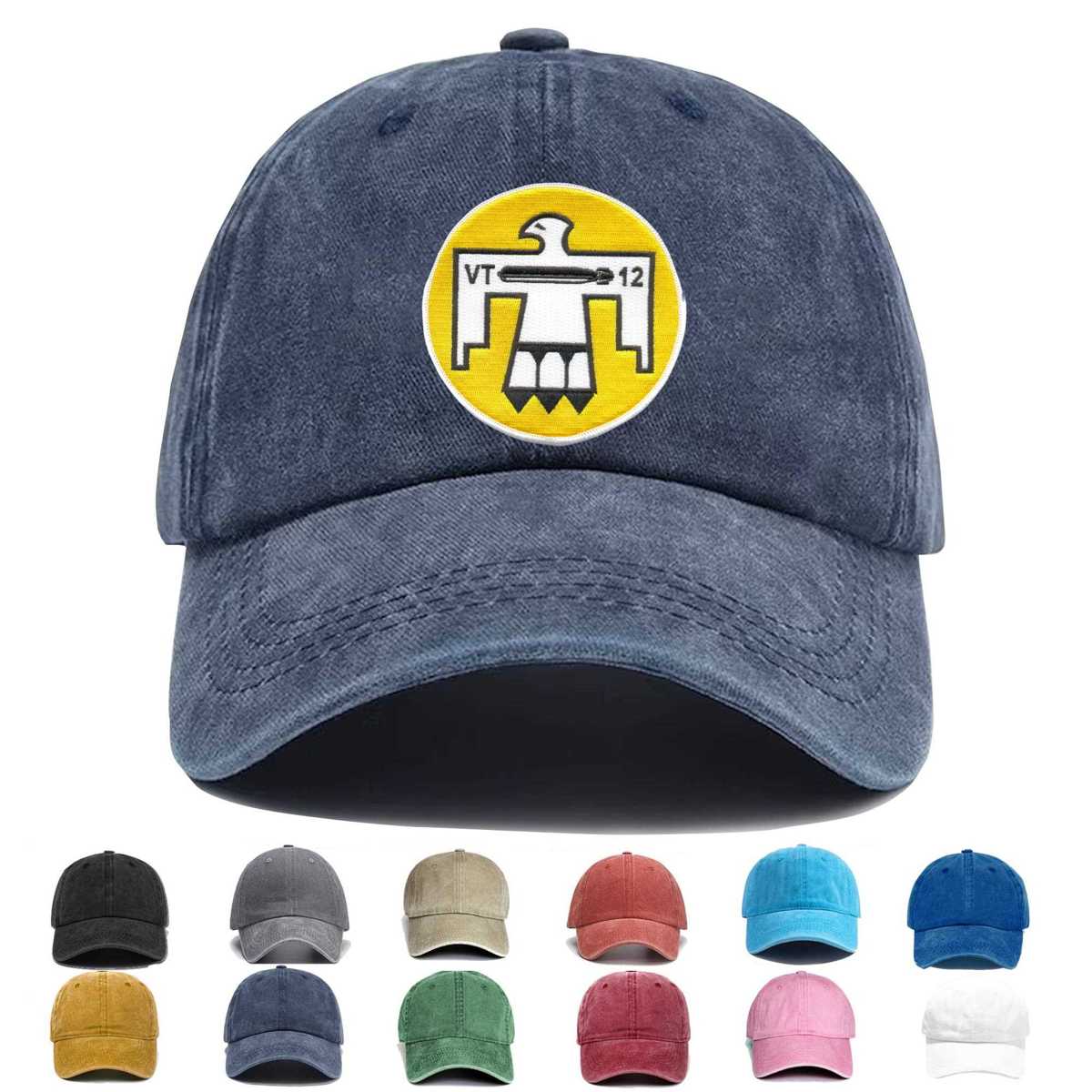 Vt 12 Aviation Fleet Torpedo Squadron Twelve Embroidered Hat - Custom Hat