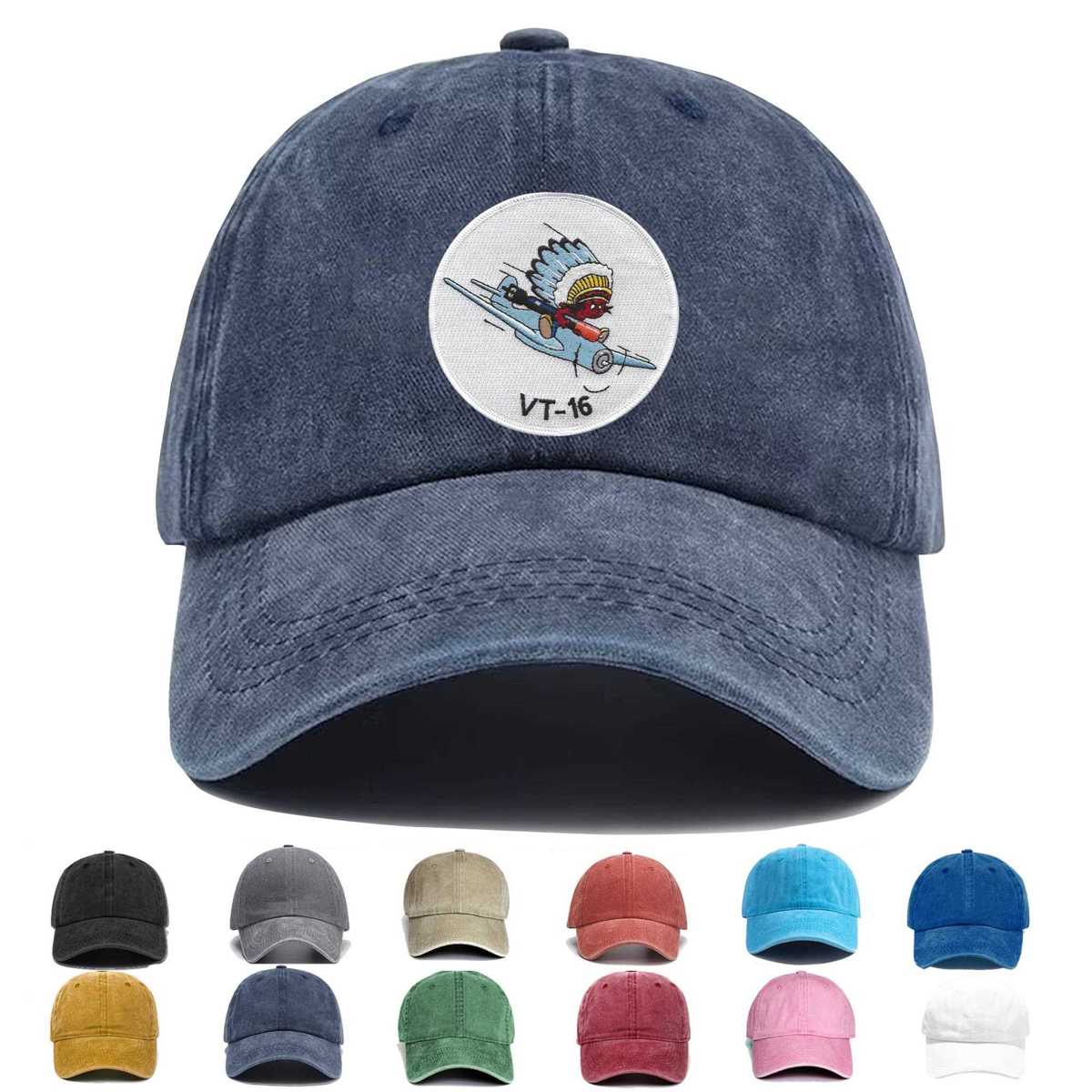 Vt 16 Torpedo Squadron Sixteen Embroidered Hat - Custom Hat