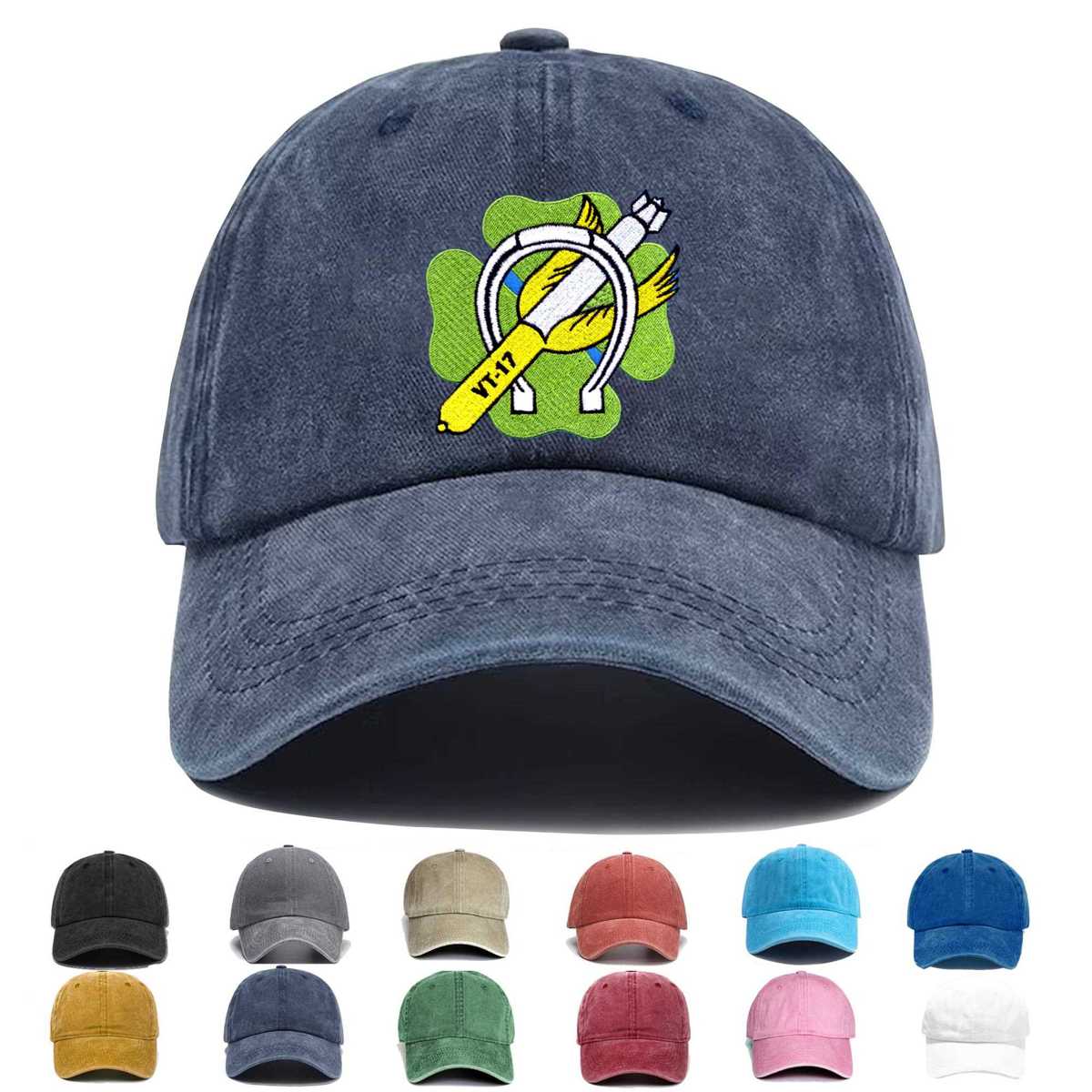 Vt 17 Aviation Air Torpedo Squadron Seventeen Embroidered Hat - Custom Hat