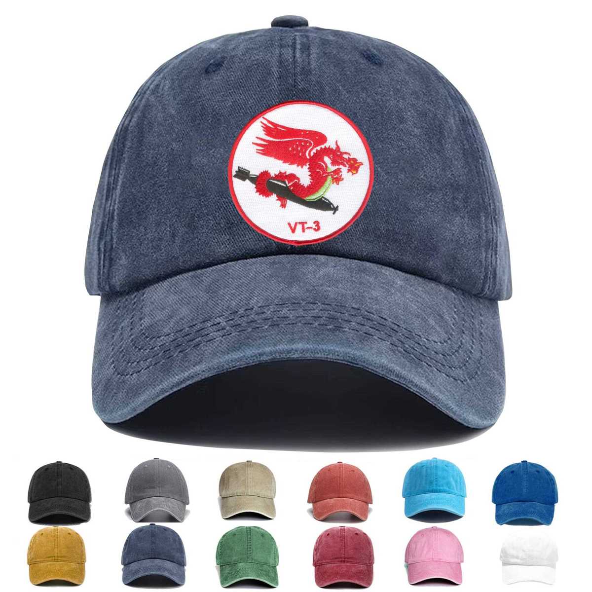Vt 3 Torpedo Squadron Three Embroidered Hat - Custom Hat
