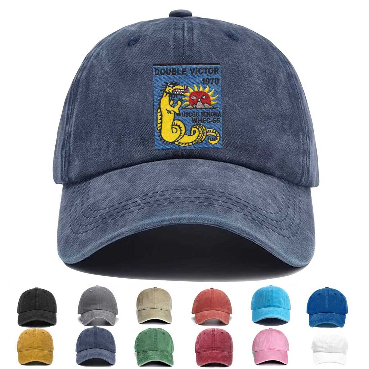 Whec 65 Winona Owasco Class High Endurance Cutter Version B Embroidered Hat - Custom Hat