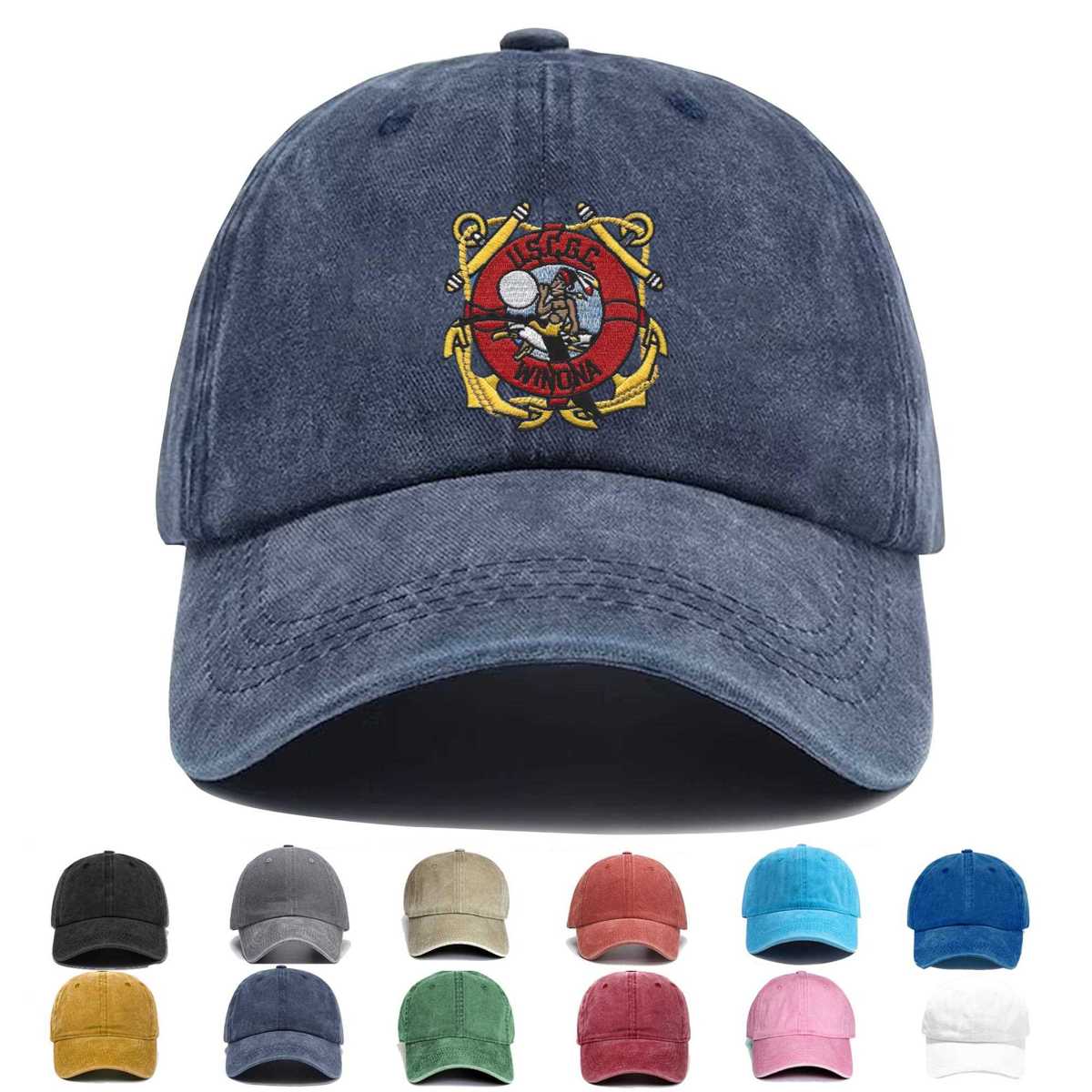 Whec 65 Winona Owasco Class High Endurance Cutter Version C Embroidered Hat - Custom Hat