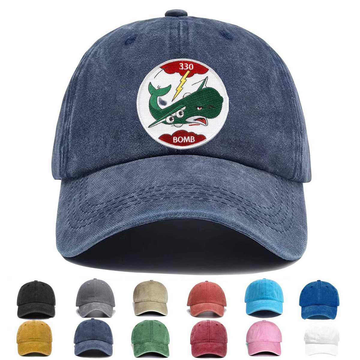 World War Ii 330th Bombardment Squadron Embroidered Hat - Custom Hat